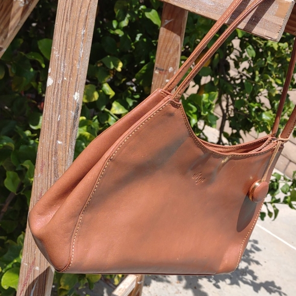 Monsac Tote Handbag Medium Brown Excellent - Picture 3 of 8